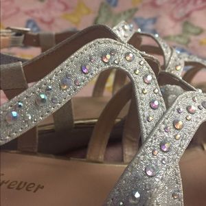 Pretty sparkle and gemstone sandals